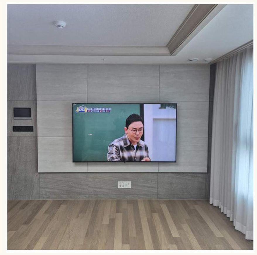벽걸이TV 시공 참고 사진 22번째 지역 송파구 83인치 이사 후 같은 브라켓을 쓸 수 있나 3